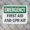 Signmission First Aid And CPR Kit, 10 in W x Rectangle, Plastic OS-2PACK-EM-P-710-L-10366 - alternate 8
